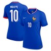 Camiseta de fútbol Francia Mbappé 10 Primera Equipación Euro 2024 - Mujer